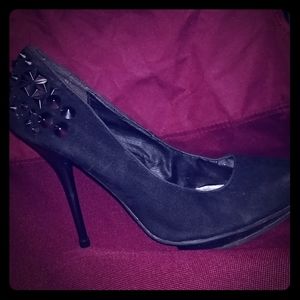 Black Heels with Spikes